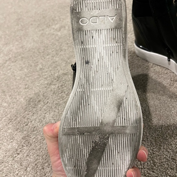 ALDO Womens Black Ailanna Wedge Sneaker - Picture 5 of 5